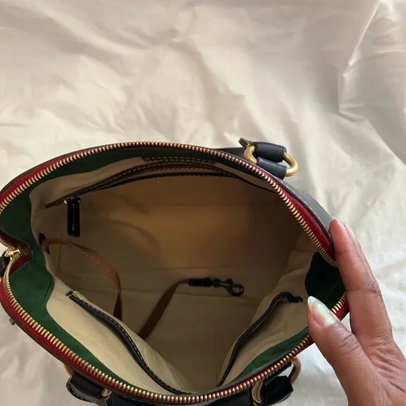 Dooney and Bourke Florentine Cameron satchel - Navy - Picture 11 of 11